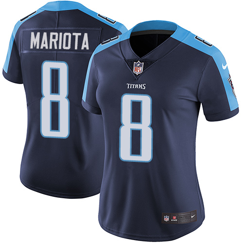 2019 Women Tennessee Titans #8 Mariota blue Nike Vapor Untouchable Limited NFL Jersey->women nfl jersey->Women Jersey